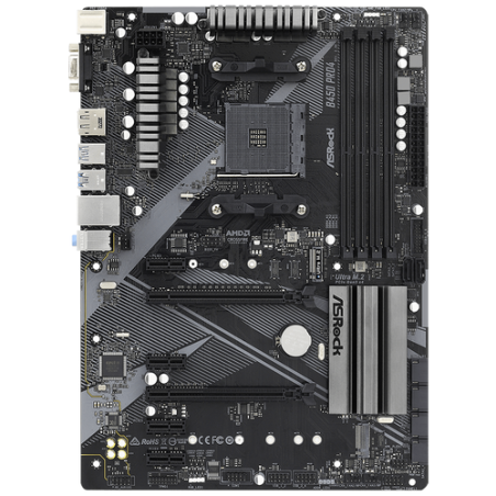 ASRock B450 Pro4 R2.0 ATX AM4 Motherboard - High-Performance, Reliable Gaming & Overclocking!